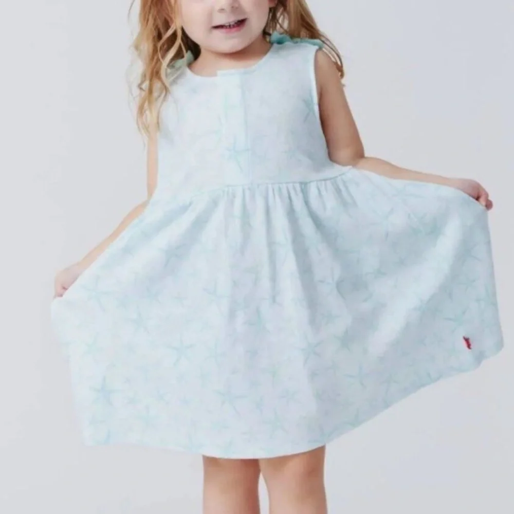 NWT MAGNETIC ME STARFISH ORGANIC COTTON DRESS WI BOW Sz 2T